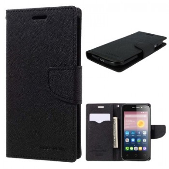Atverčiamas juodas dėklas (Alcatel Pixi 4 (4))